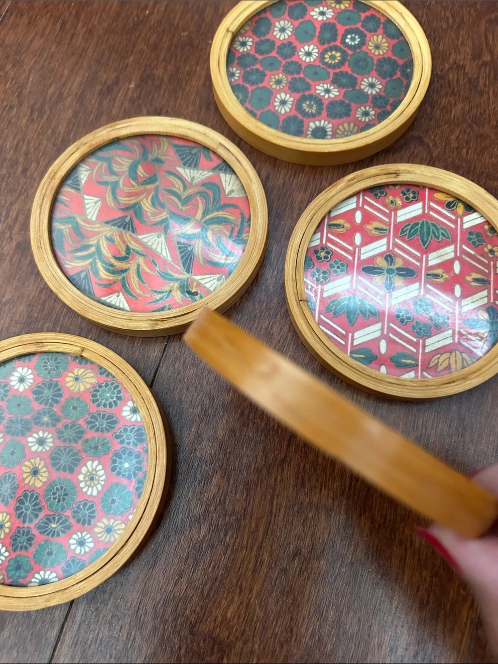 Vintage Pier 1 Imports Coasters, Set of 5
